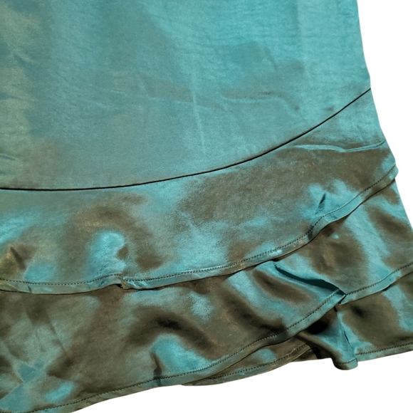 Lulus Green Ruffle Mini Dress Small NWT - Picture 2 of 9